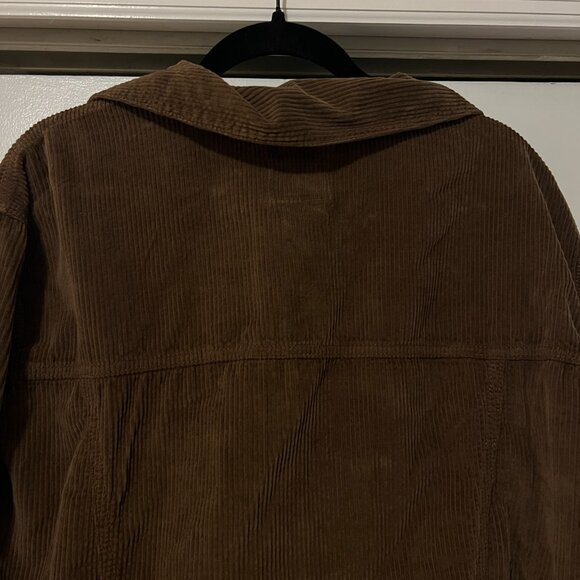 American Eagle 90s Boyfriend Corduroy Jacket, Brown, Size M - Picture 7 of 7